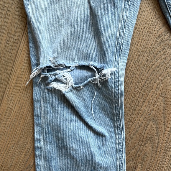 Agolde Riley High Rise Straight Crop in Shatter size 26 - Picture 8 of 10